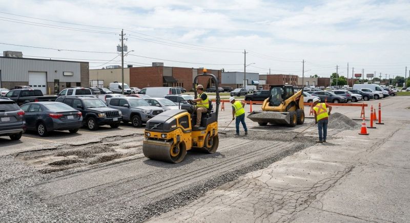 Parking Lot Gravel Repair in Park City, UT