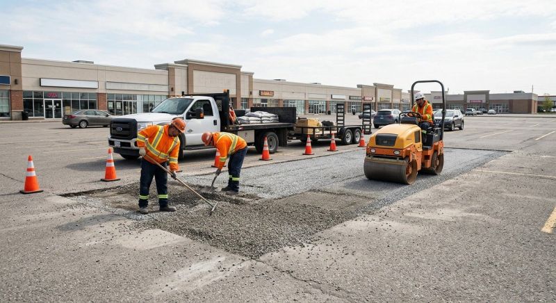 Parking Lot Gravel Repair in Pearland, TX