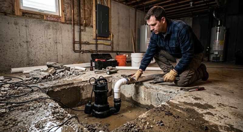 Basement Sump Pump Service in Manchester, NH
